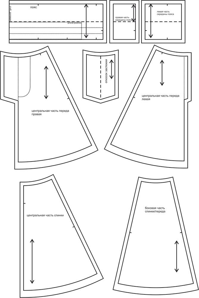 Выкройка длинной юбки для девочки