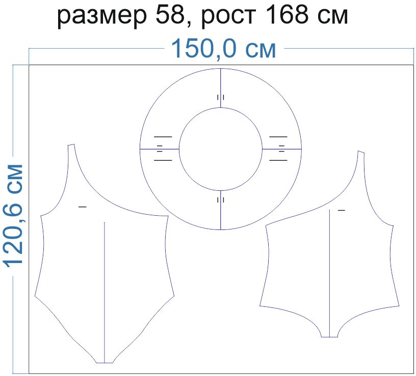 Схема купальника сшить