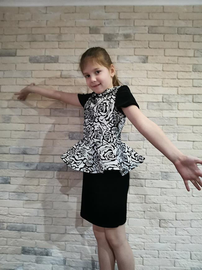 Выкройки для детского летнего платья на девочку 1,5-2 лет с оборками и рукавами-фонариками