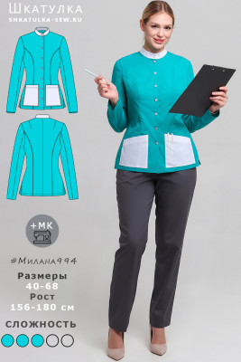 Выкройка блузки Милана994