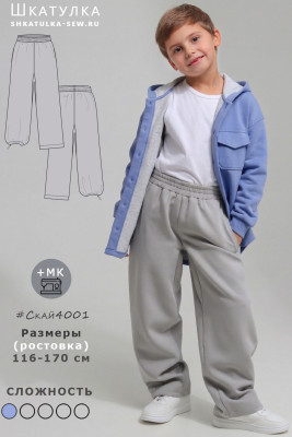 Выкройка брюк Скай4001