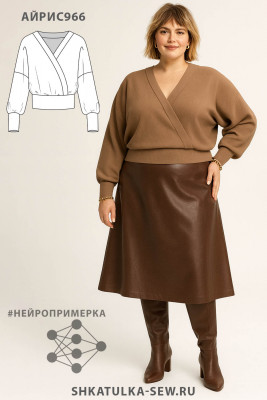 Выкройка пуловера Айрис966