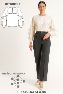 Выкройка блузки Лучия982