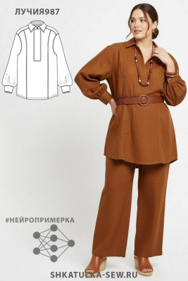 Выкройка рубашки Лучия987