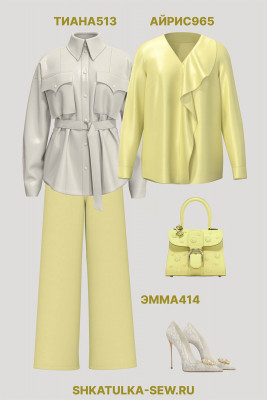 Выкройка блузки Айрис965