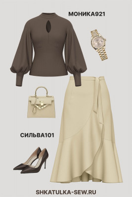 Выкройка юбки Сильва101